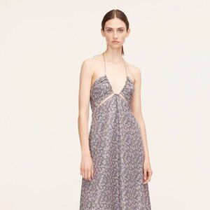 Rebecca Taylor Violet Fleur Silk Halter Dress- Size 4